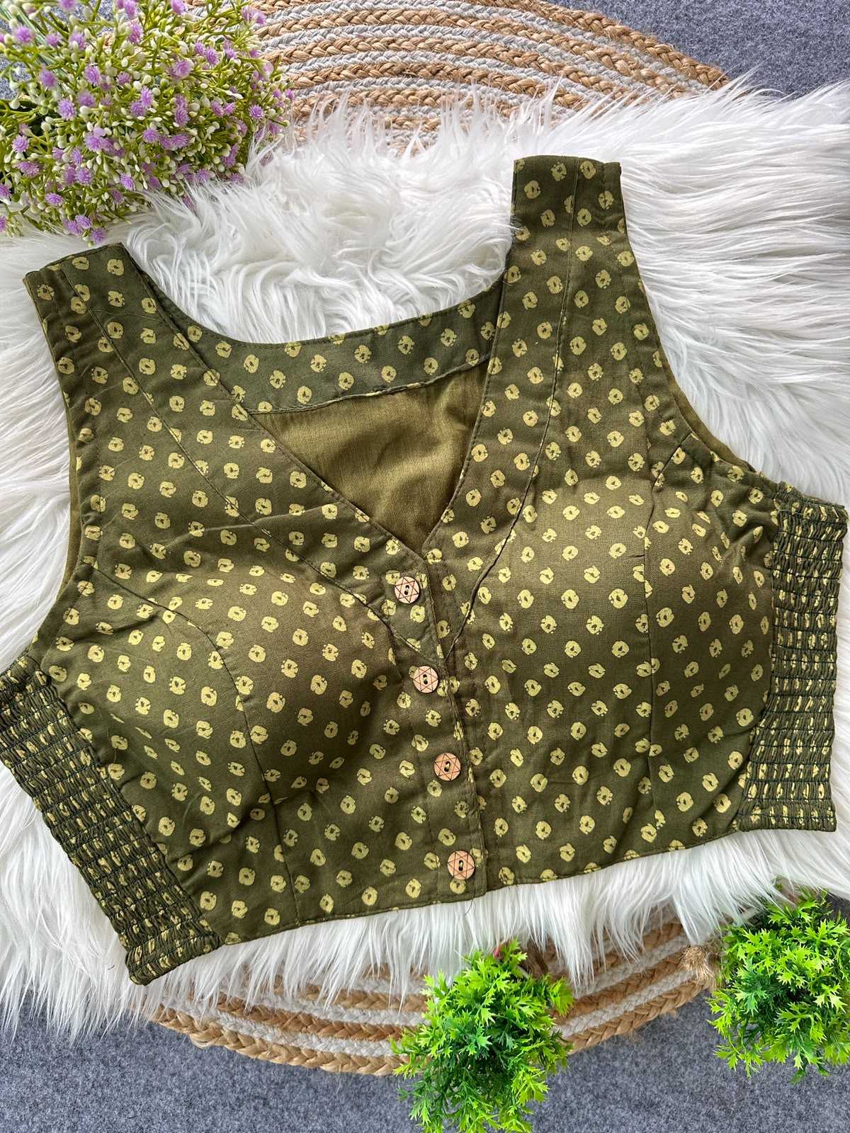 YNF Wholesale Pure Cotton Printed Blouse | Surat Manufacturer