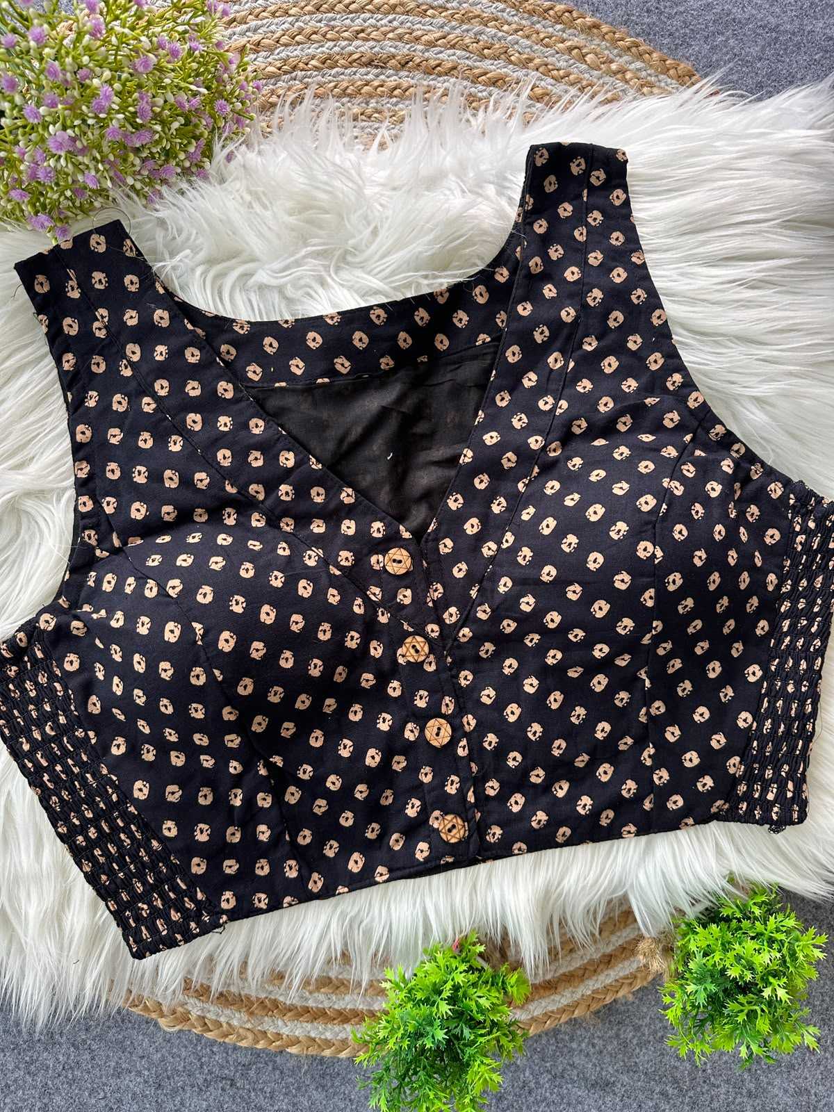 YNF Wholesale Pure Cotton Printed Blouse | Surat Manufacturer