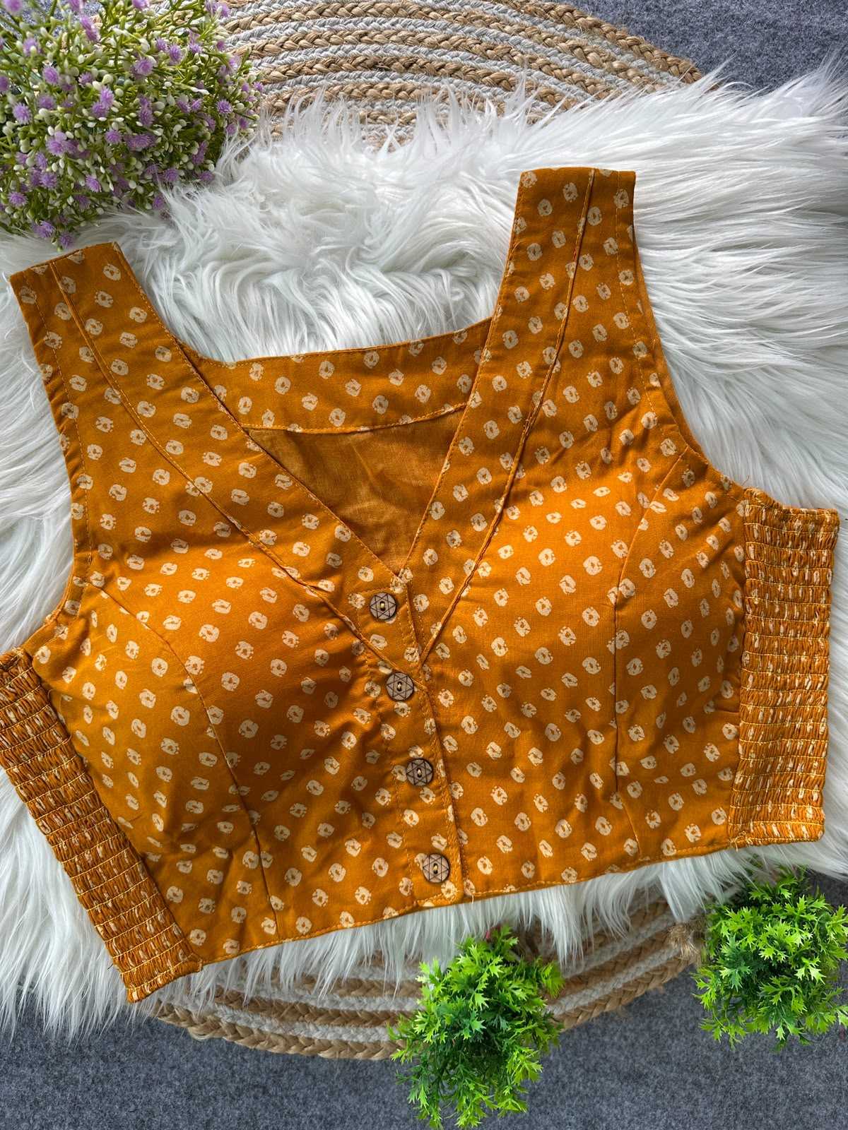 YNF Wholesale Pure Cotton Printed Blouse | Surat Manufacturer