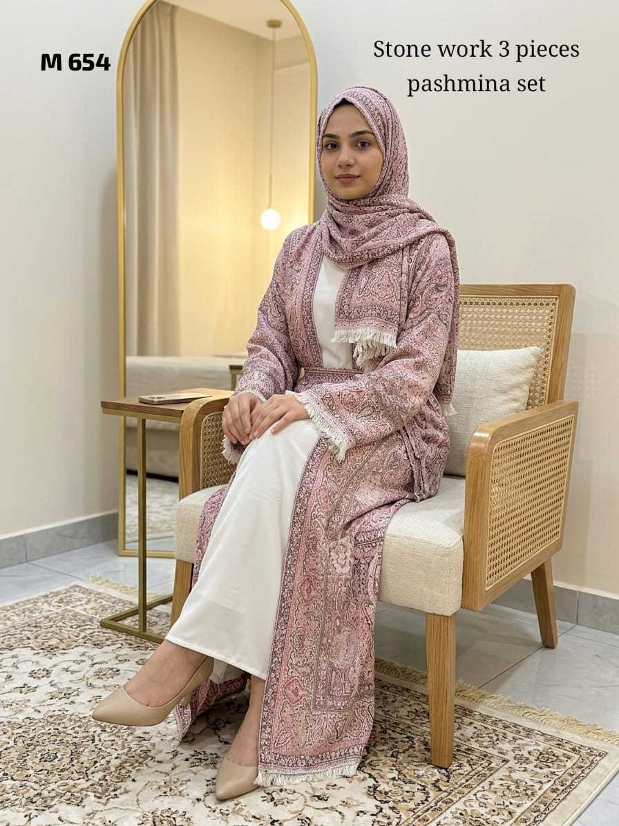 YNF Wholesale Pure Pashmina Abaya | Surat Manufacturer
