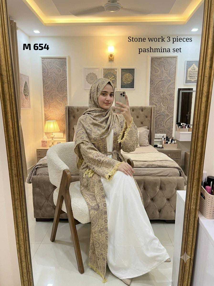 YNF Wholesale Pure Pashmina Abaya | Surat Manufacturer