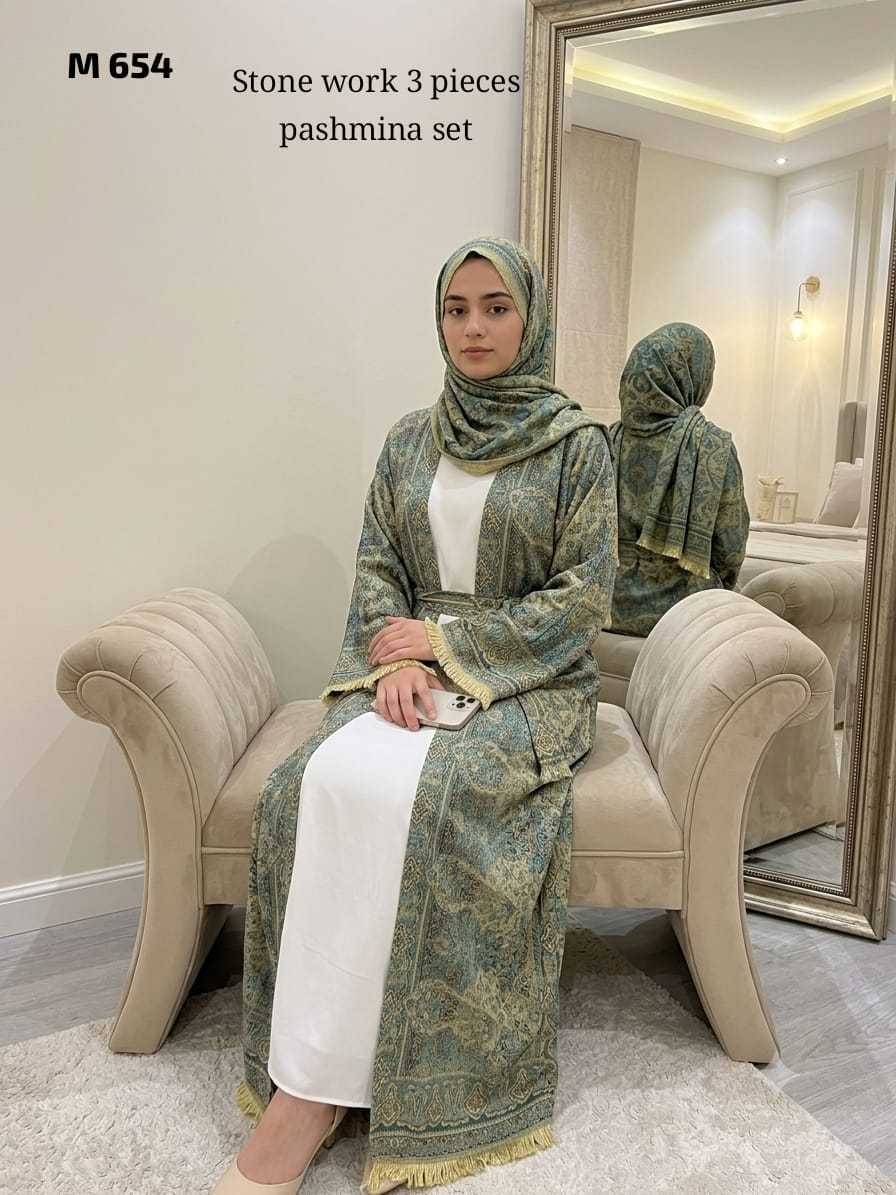 YNF Wholesale Pure Pashmina Abaya | Surat Manufacturer