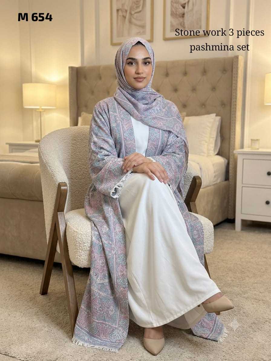 YNF Wholesale Pure Pashmina Abaya | Surat Manufacturer