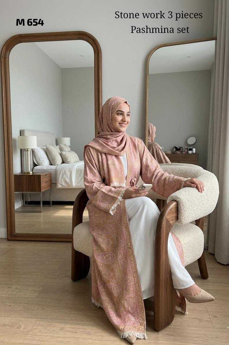 YNF Wholesale Pure Pashmina Abaya | Surat Manufacturer