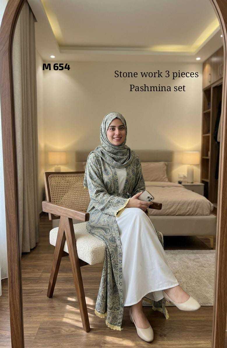 YNF Wholesale Pure Pashmina Abaya | Surat Manufacturer