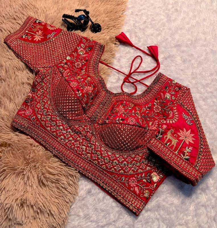 YNF Wholesale Pure Silk Sequence Embroidery Blouse | Surat Manufacturer