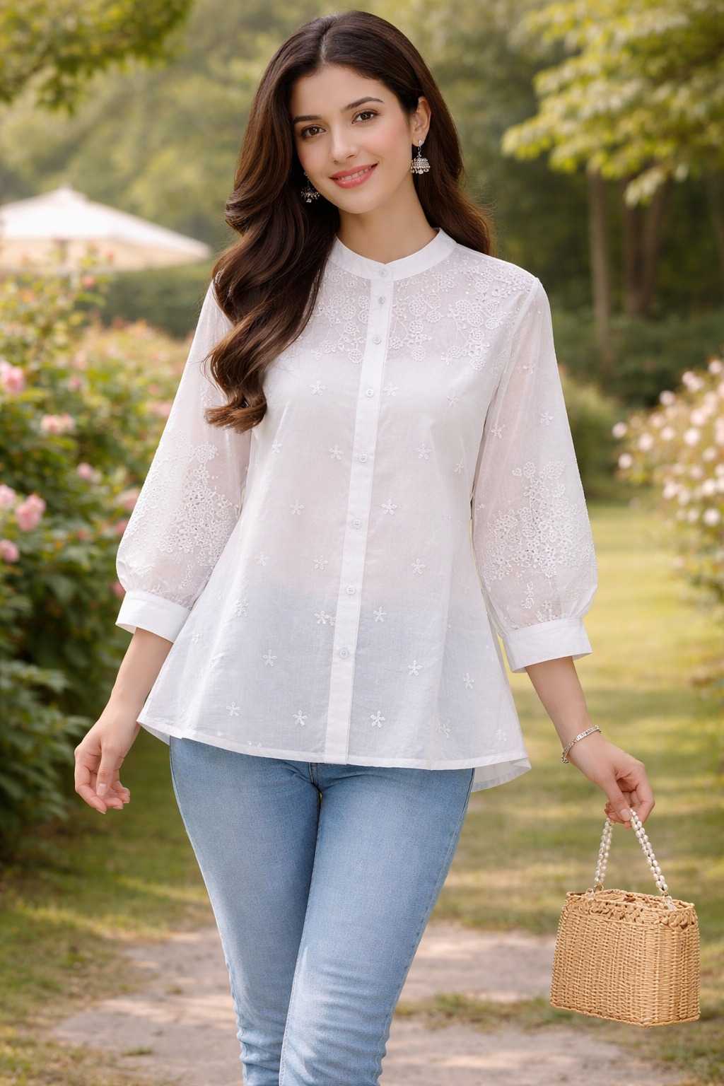 YNF Wholesale Rayon Cotton Kurtis | Surat Manufacturer