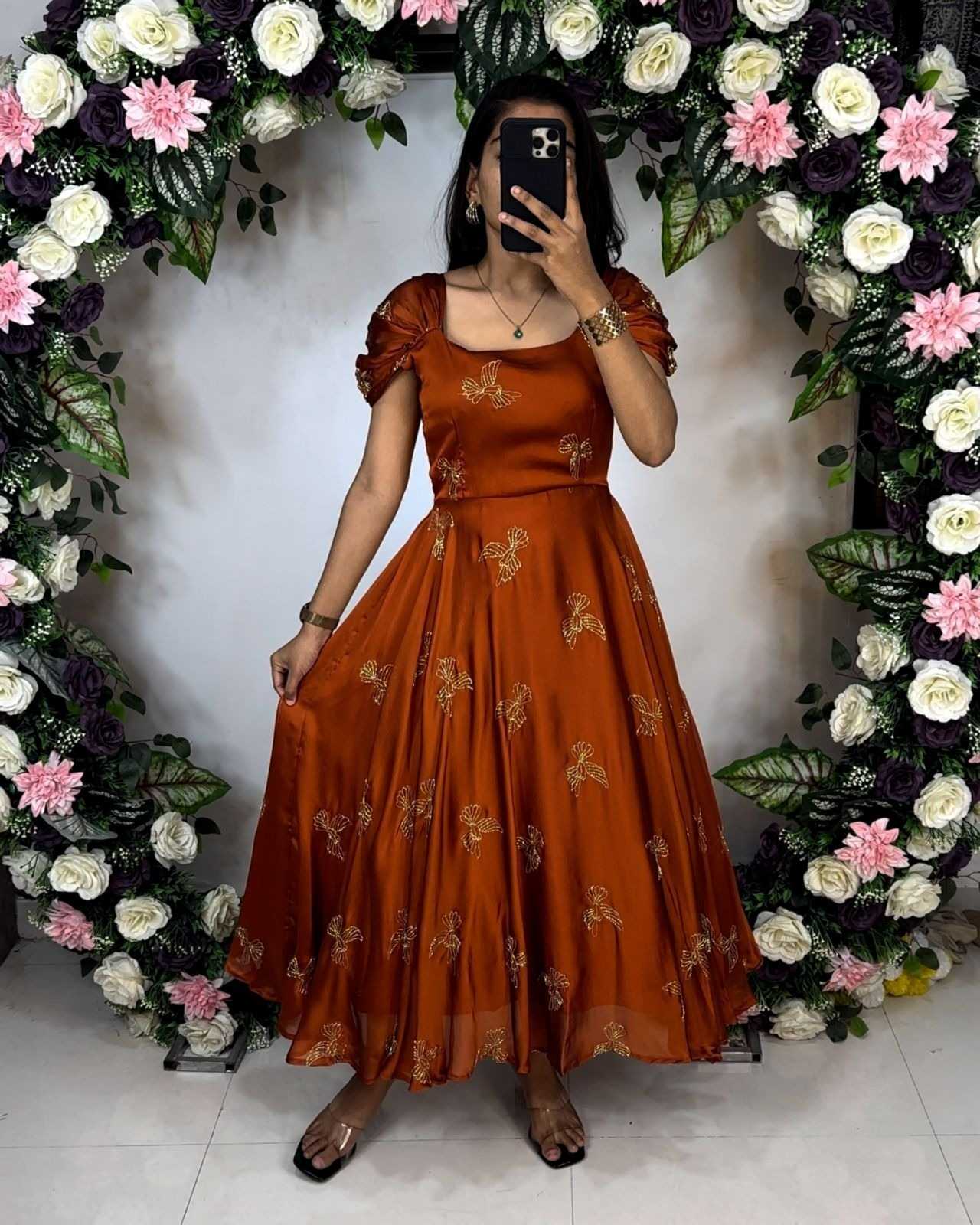 YNF Wholesale Rangoli Silk Fancy Gowns  | Surat Manufacturer