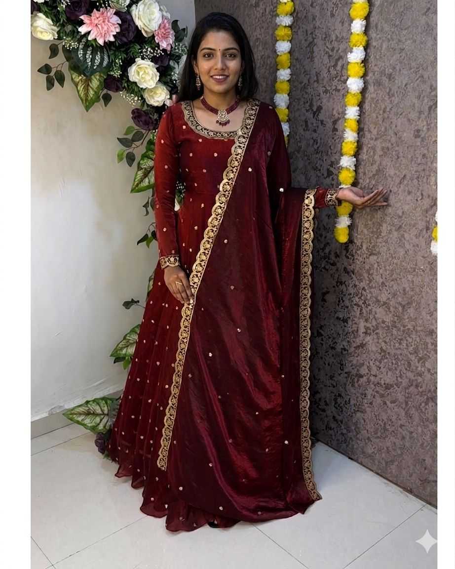 YNF Wholesale Space Silk Party Gowns  | Surat Manufacturer