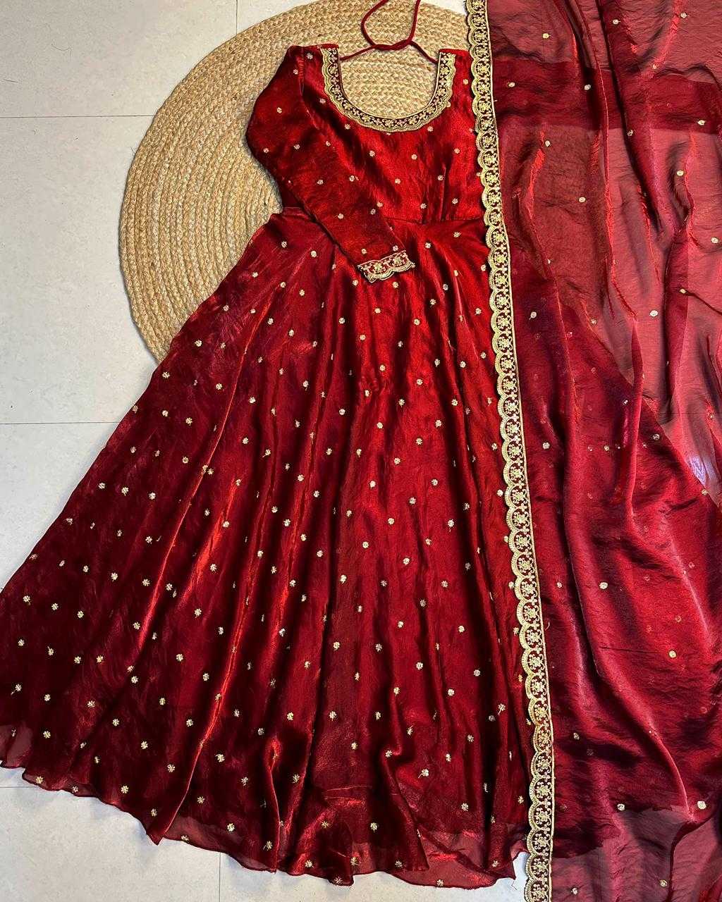 YNF Wholesale Space Silk Party Gowns  | Surat Manufacturer