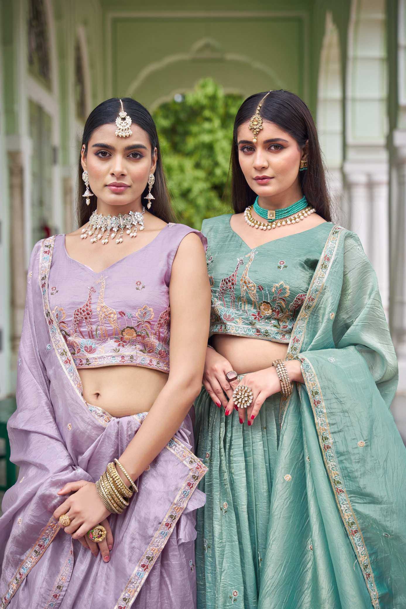 YNF Wholesale Soft Gold Crush Designer Lehenga Choli  | Surat Manufacturer