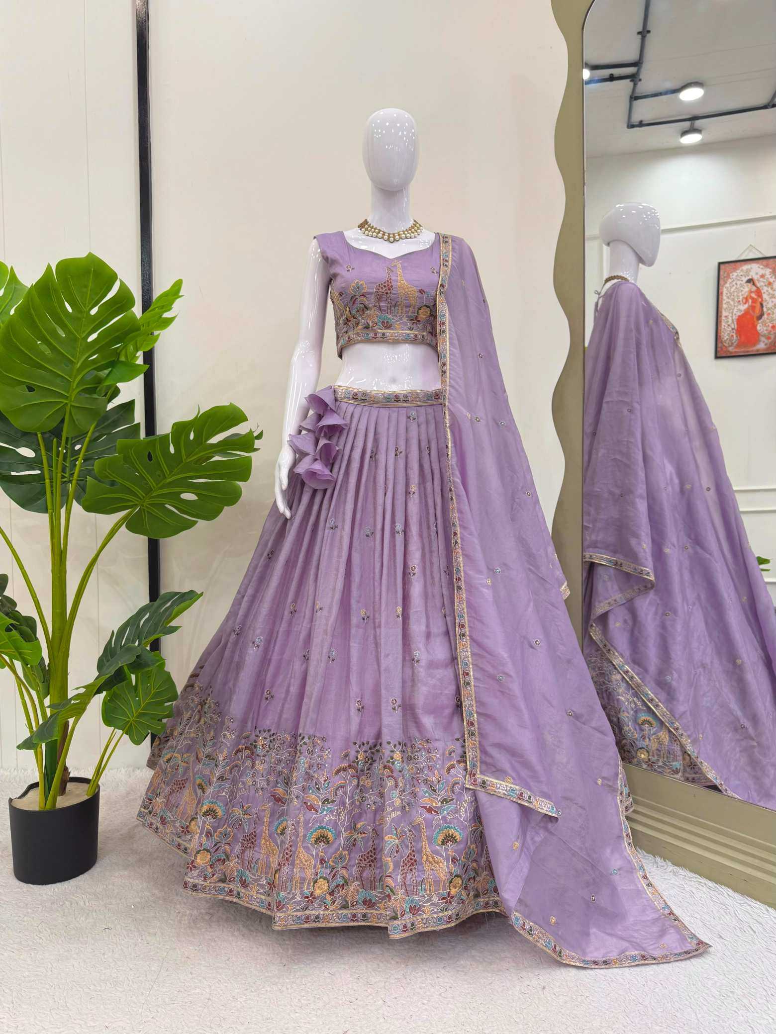 YNF Wholesale Soft Gold Crush Designer Lehenga Choli  | Surat Manufacturer
