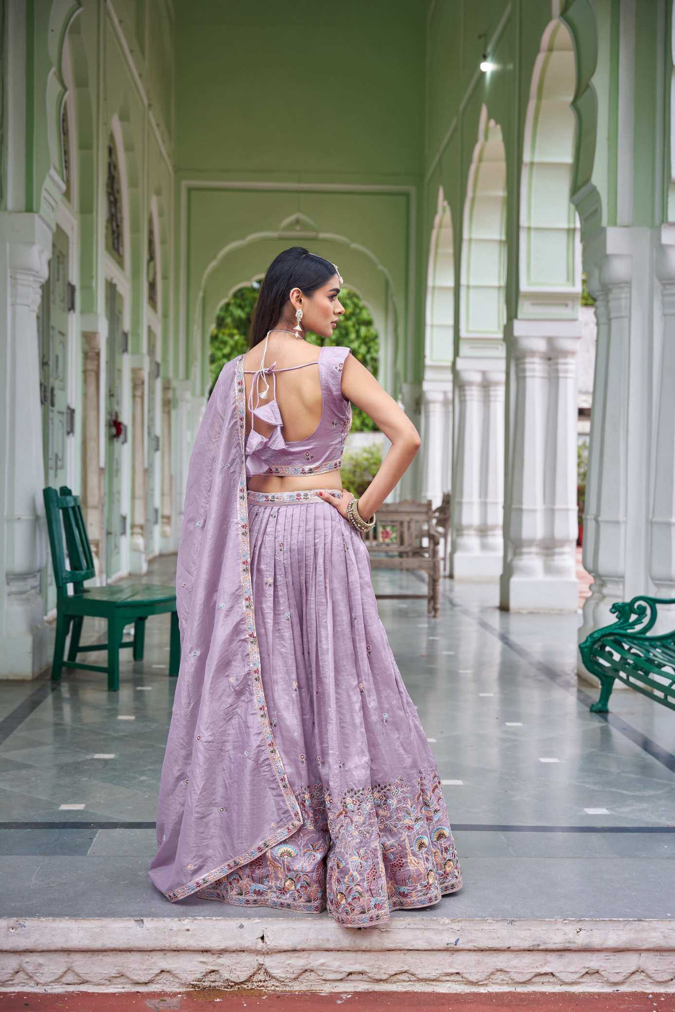 YNF Wholesale Soft Gold Crush Designer Lehenga Choli  | Surat Manufacturer