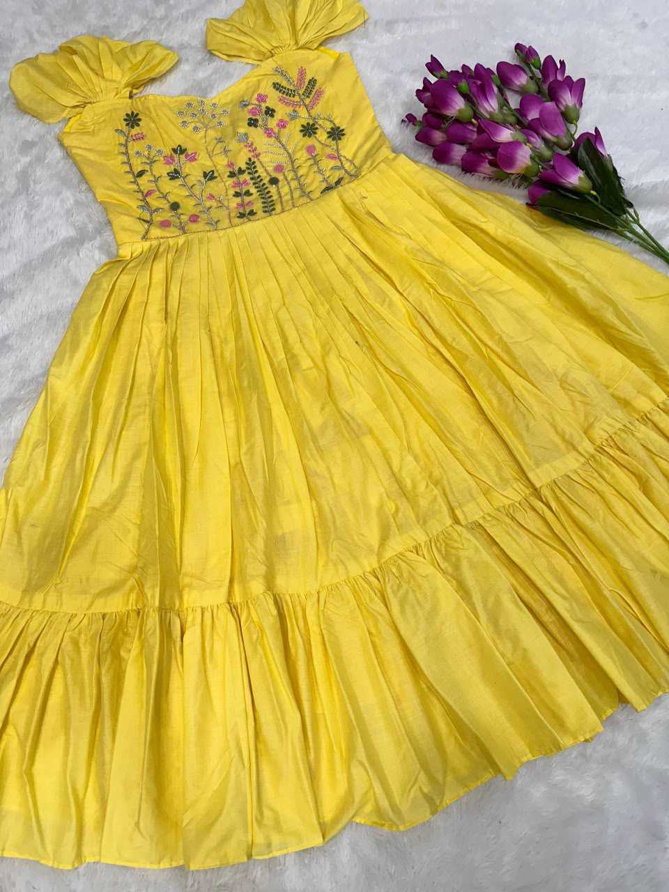 YNF Wholesale Cotton Fancy Gowns  | Surat Manufacturer