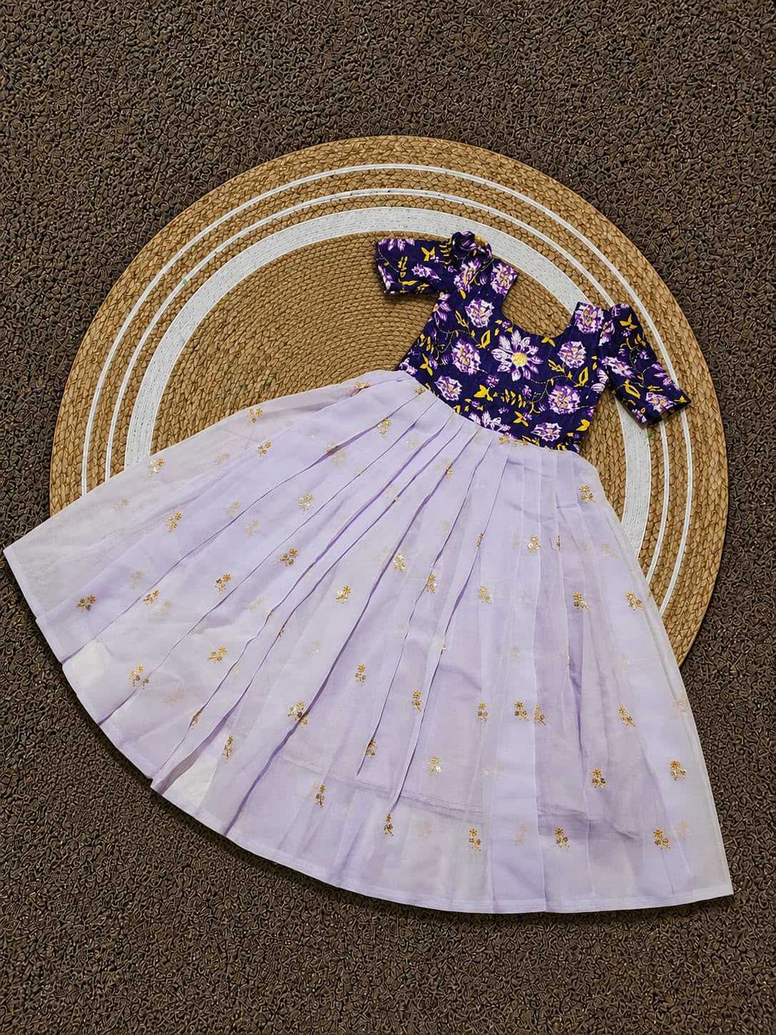 YNF Wholesale Pure Silk Mother Daughter Matching Gowns  | Surat Manufacturer