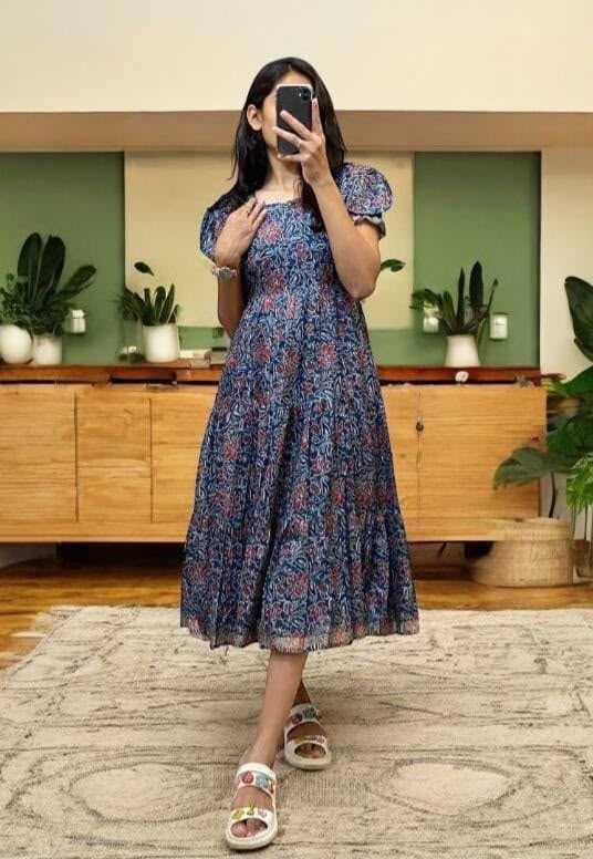 YNF Wholesale Soft Cotton Silk Printed Gowns  | Surat Manufacturer