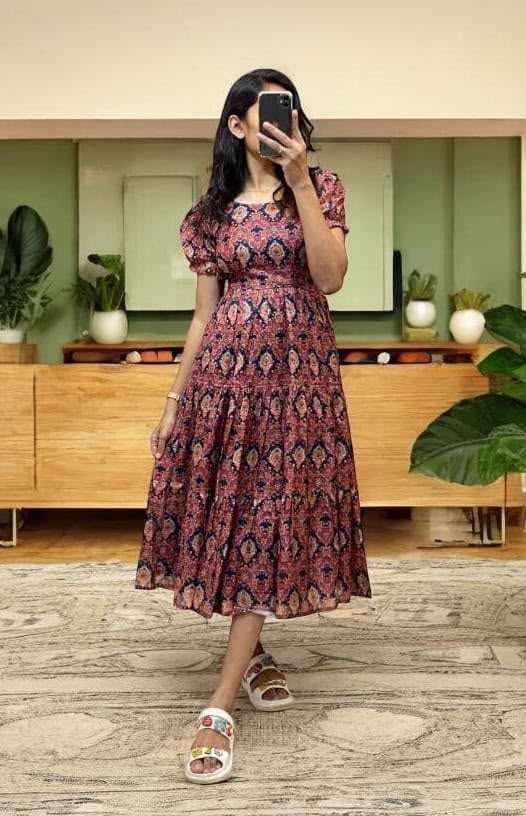 YNF Wholesale Soft Cotton Silk Printed Gowns  | Surat Manufacturer