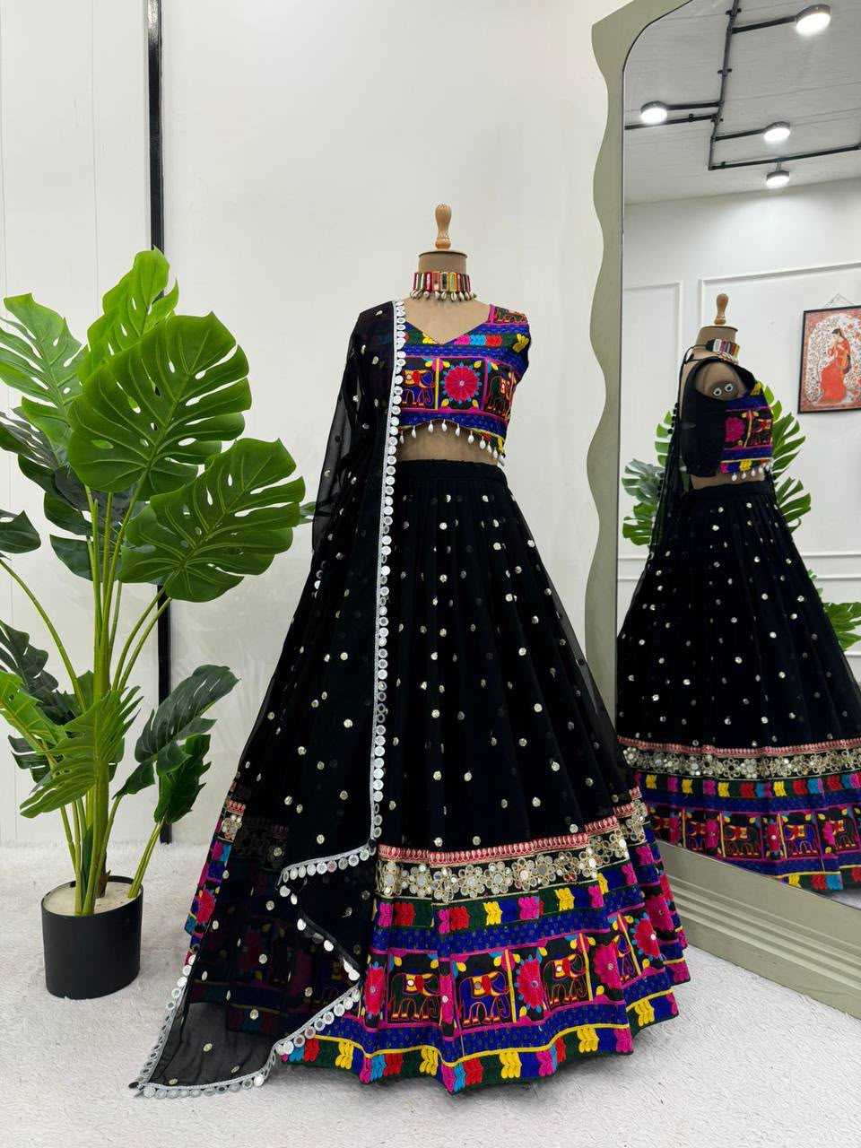 YNF Wholesale Faux Georgette Embroidered Lehenga  | Surat Manufacturer