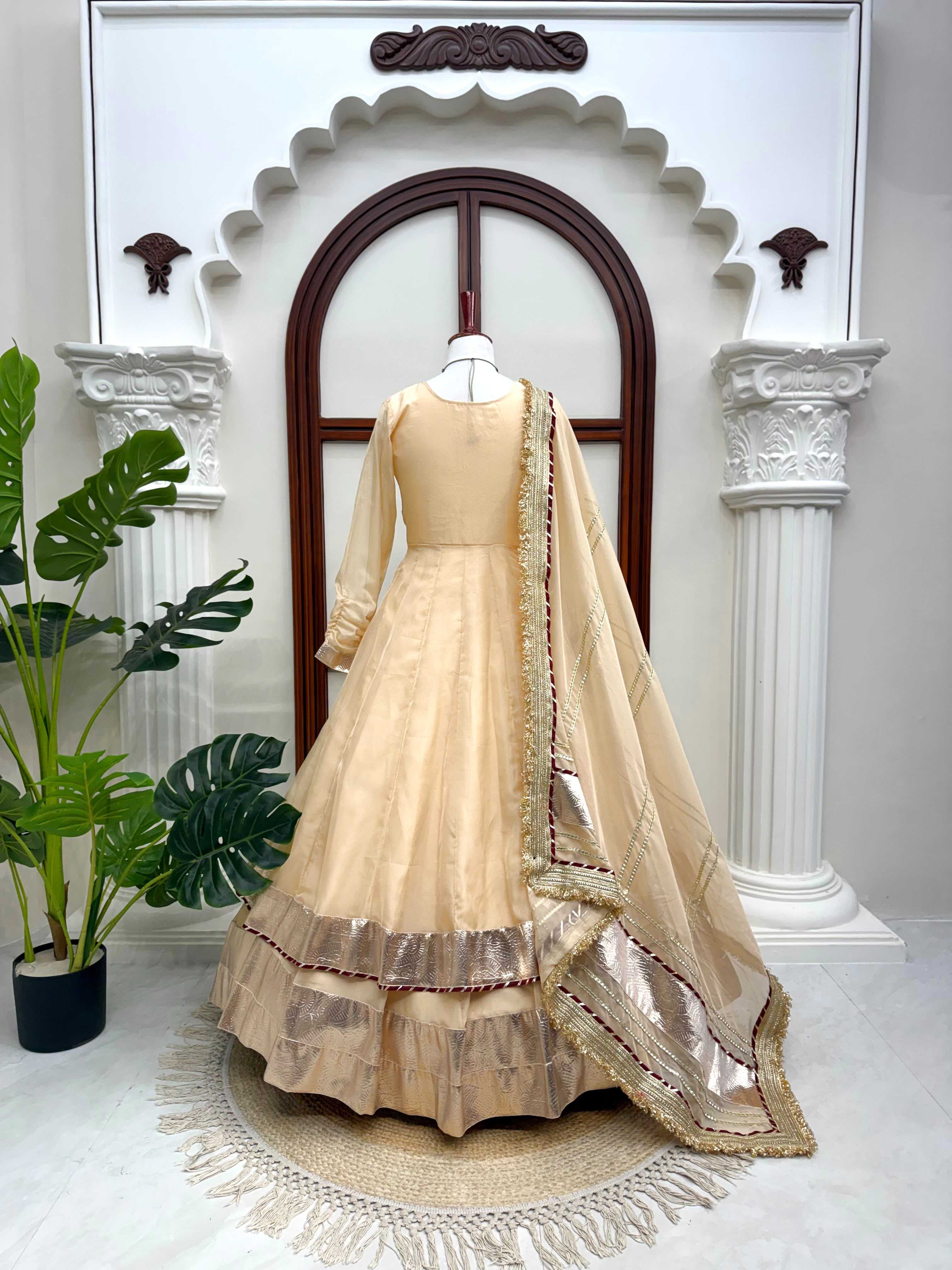 YNF Wholesale Tabby Silk Organza Mirror Work Lehenga RIN162 6048 | Surat Manufacturer