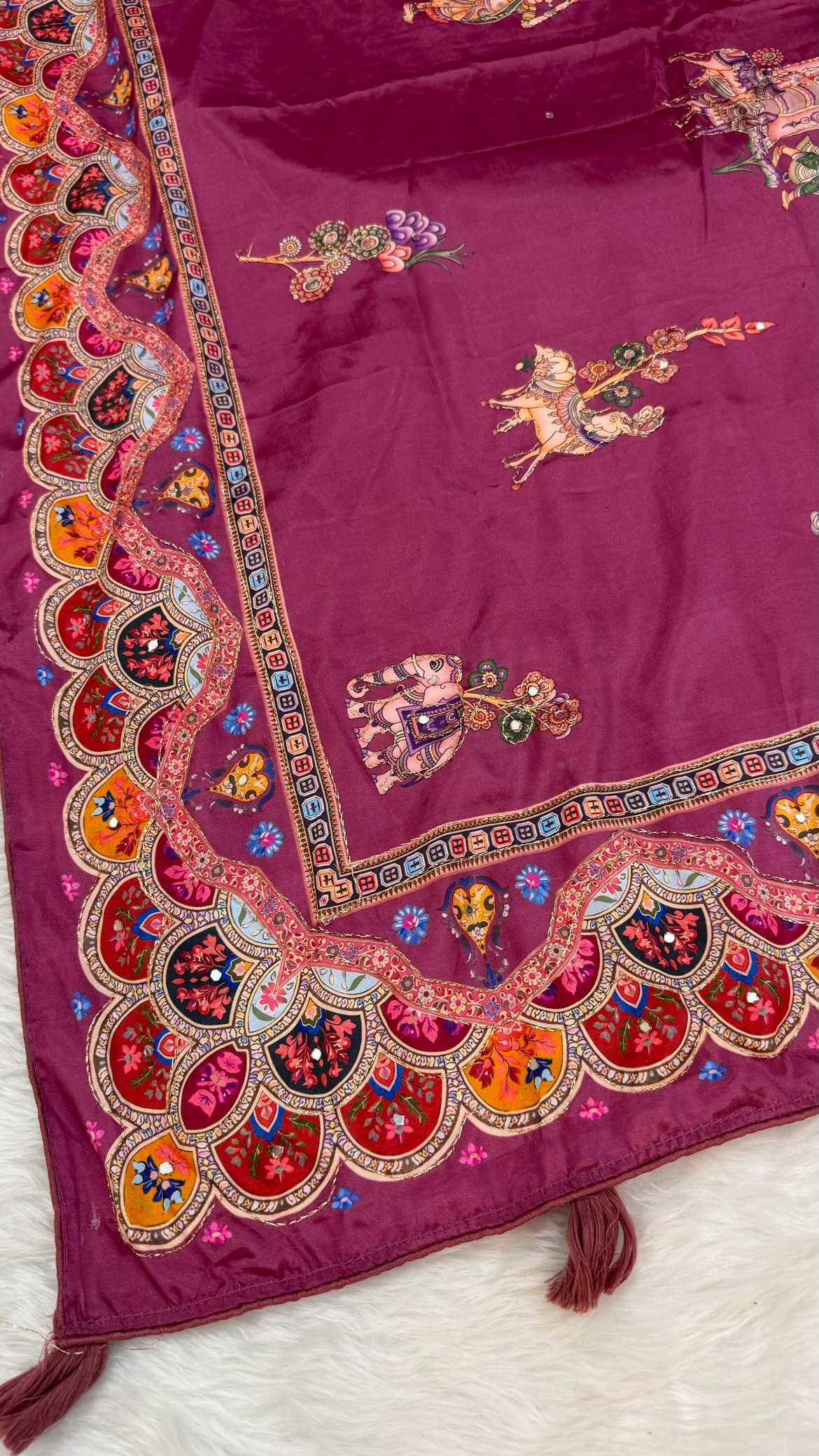 YNF Wholesale Crepe Silk Printed Silk Saree  | Surat Manufacturer