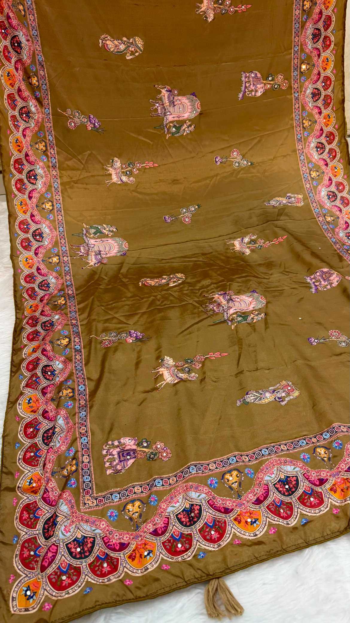 YNF Wholesale Crepe Silk Printed Silk Saree  | Surat Manufacturer
