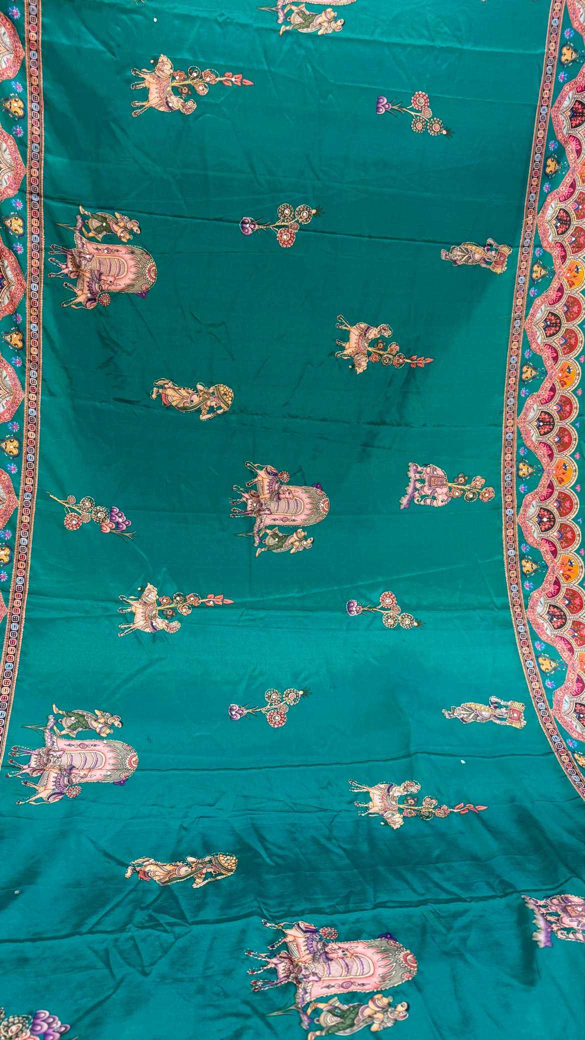 YNF Wholesale Crepe Silk Printed Silk Saree  | Surat Manufacturer