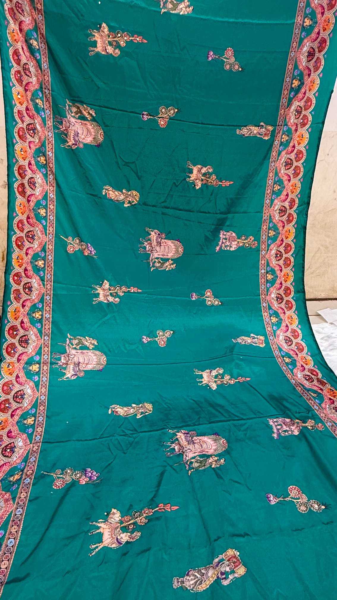 YNF Wholesale Crepe Silk Printed Silk Saree  | Surat Manufacturer