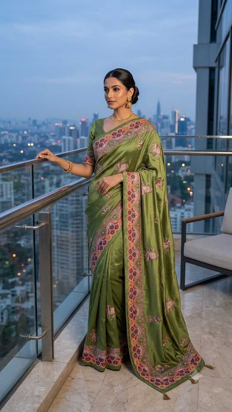YNF Wholesale Crepe Silk Printed Silk Saree  | Surat Manufacturer