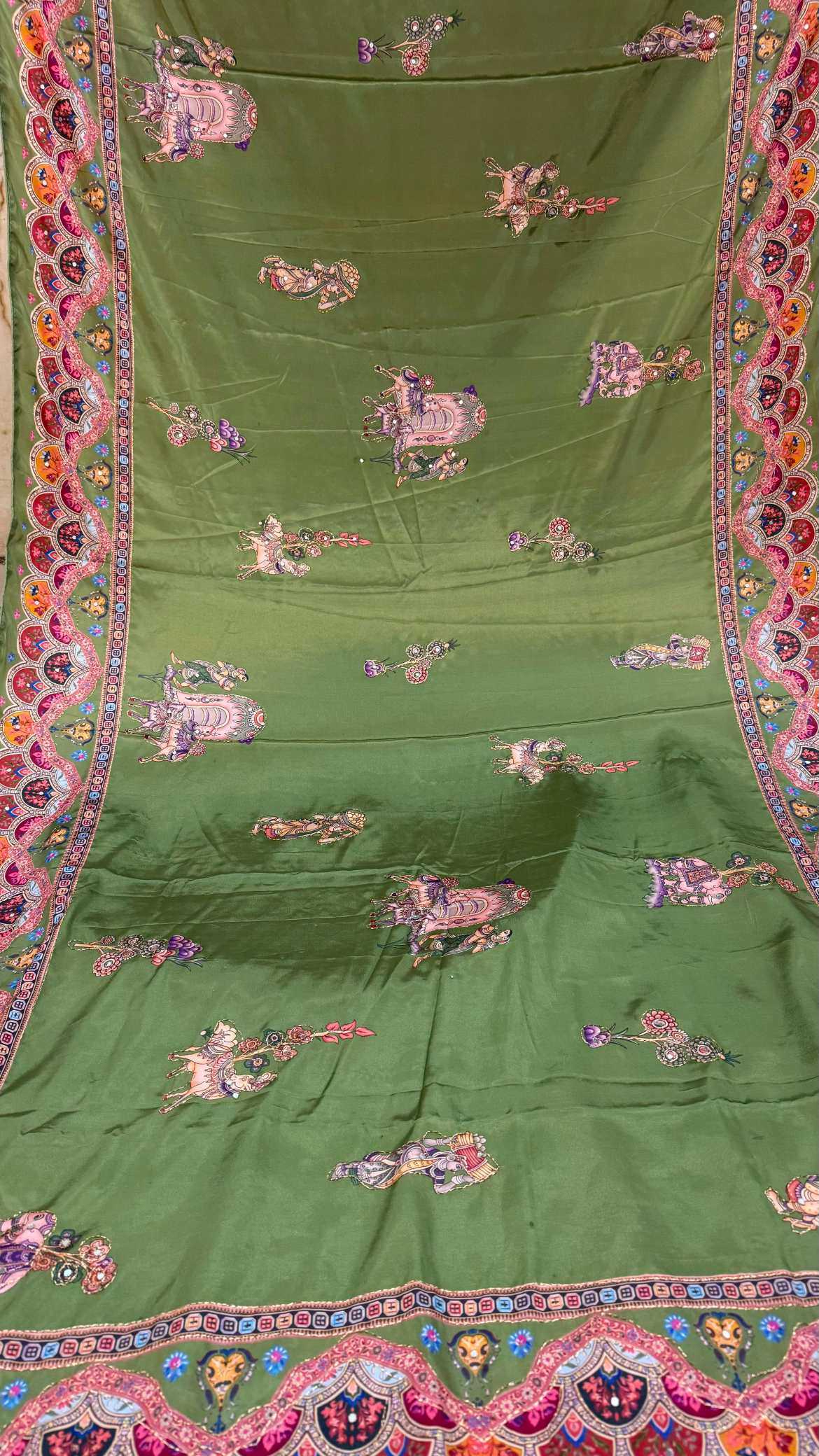 YNF Wholesale Crepe Silk Printed Silk Saree  | Surat Manufacturer
