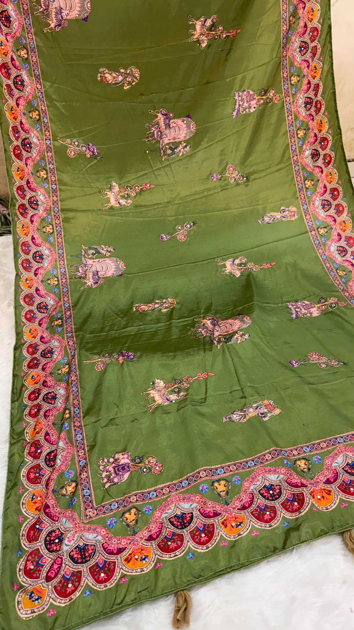 YNF Wholesale Crepe Silk Printed Silk Saree  | Surat Manufacturer