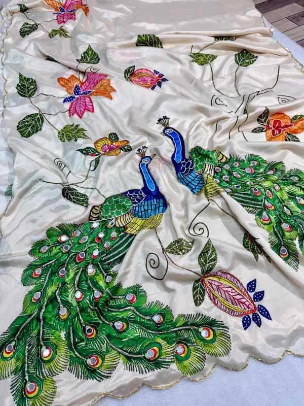 YNF Wholesale Malai Silk Traditional Silk Sarees RIN164 Gargeyi | Surat Manufacturer