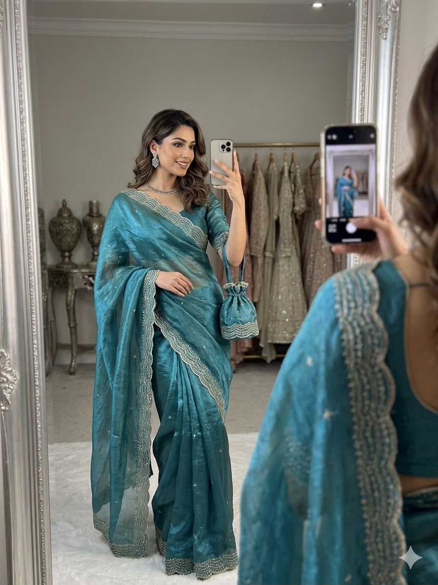 YNF Wholesale Space Silk Party Wear Silk Sarees RIN164 Gitika | Surat Manufacturer
