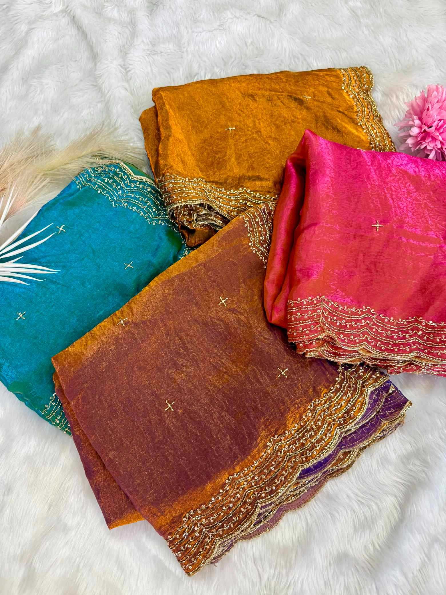 YNF Wholesale Space Silk Party Wear Silk Sarees RIN164 Gitika | Surat Manufacturer