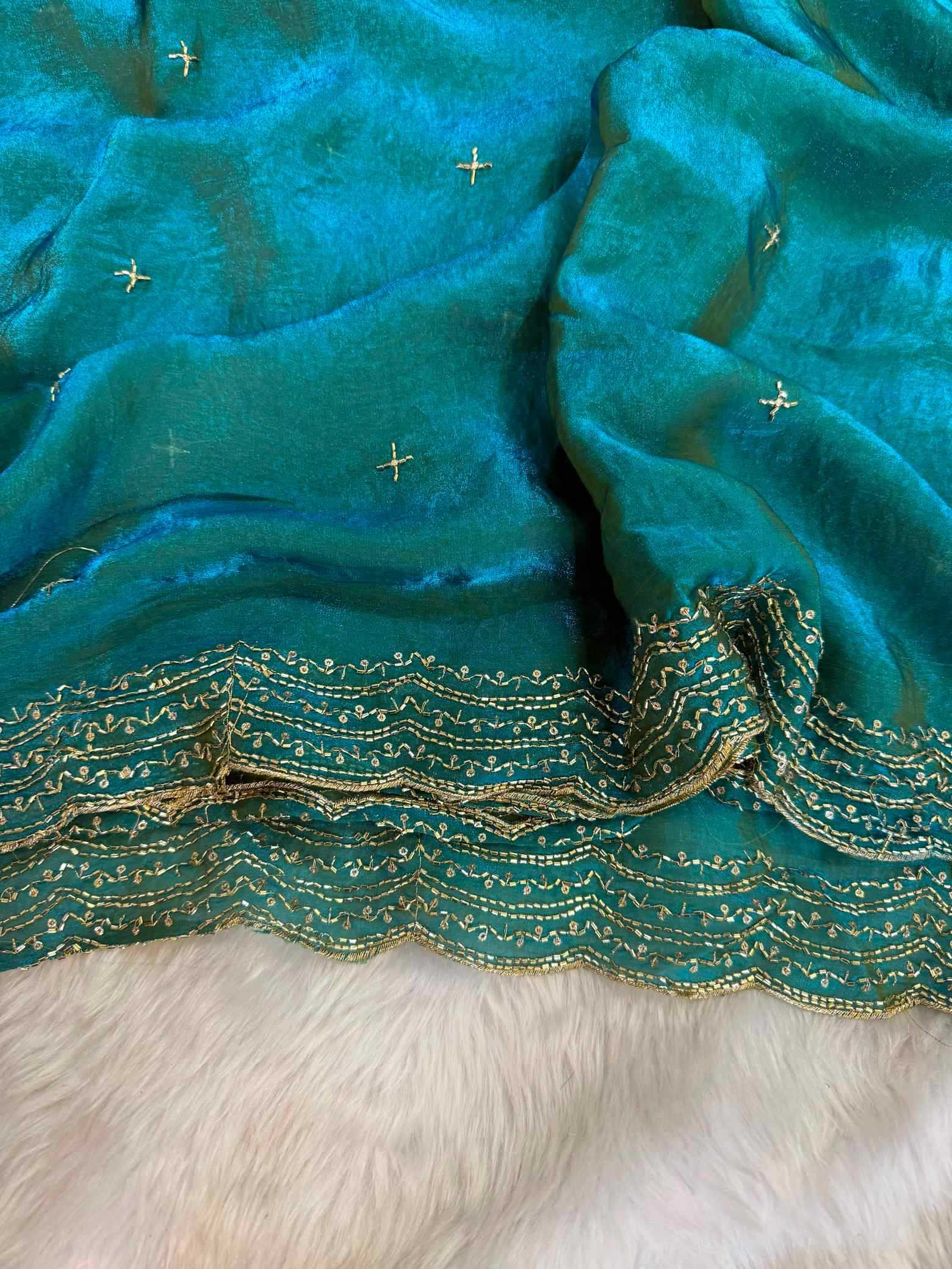 YNF Wholesale Space Silk Party Wear Silk Sarees RIN164 Gitika | Surat Manufacturer