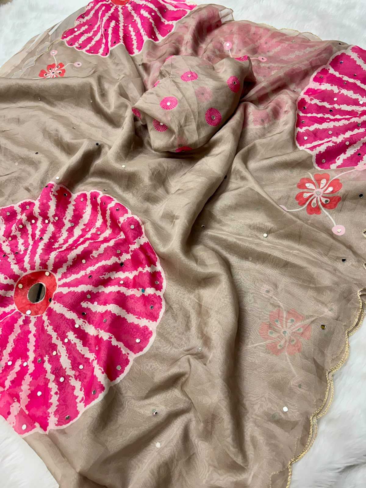 YNF Wholesale Tabby Silk Printed Sarees  | Surat Manufacturer