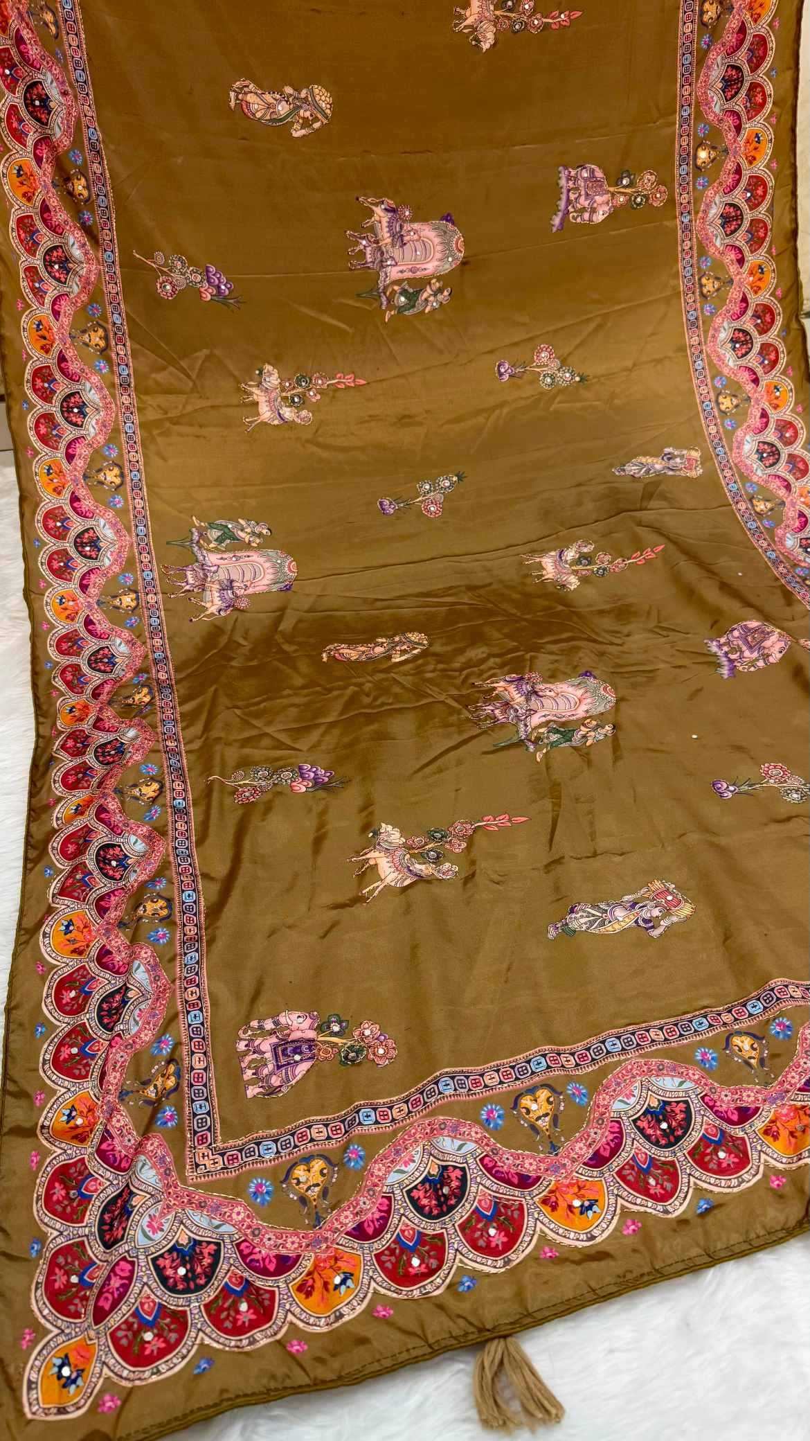 YNF Wholesale Crepe Silk Printed Silk Saree  | Surat Manufacturer