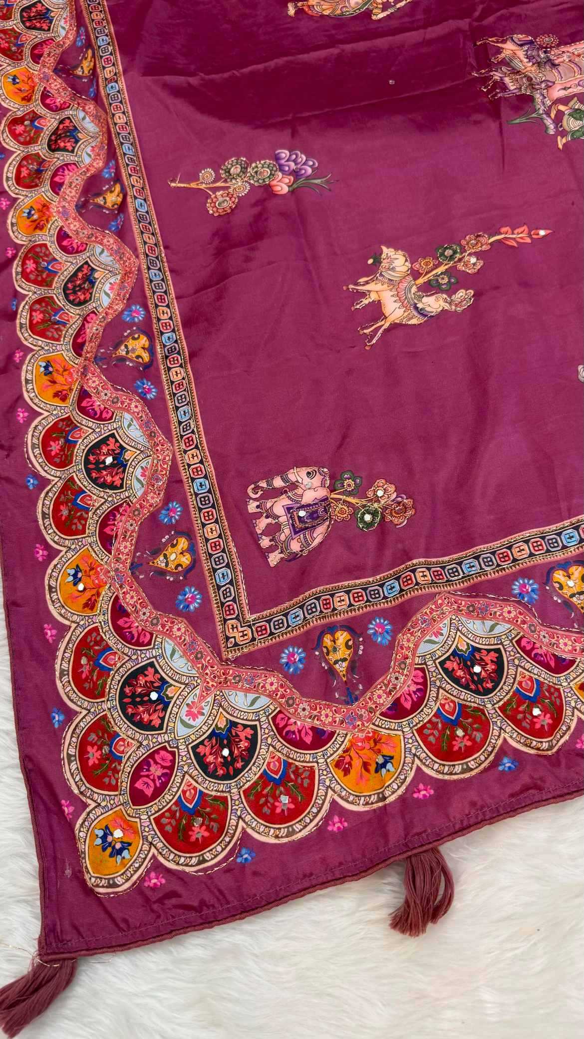 YNF Wholesale Crepe Silk Printed Silk Saree  | Surat Manufacturer