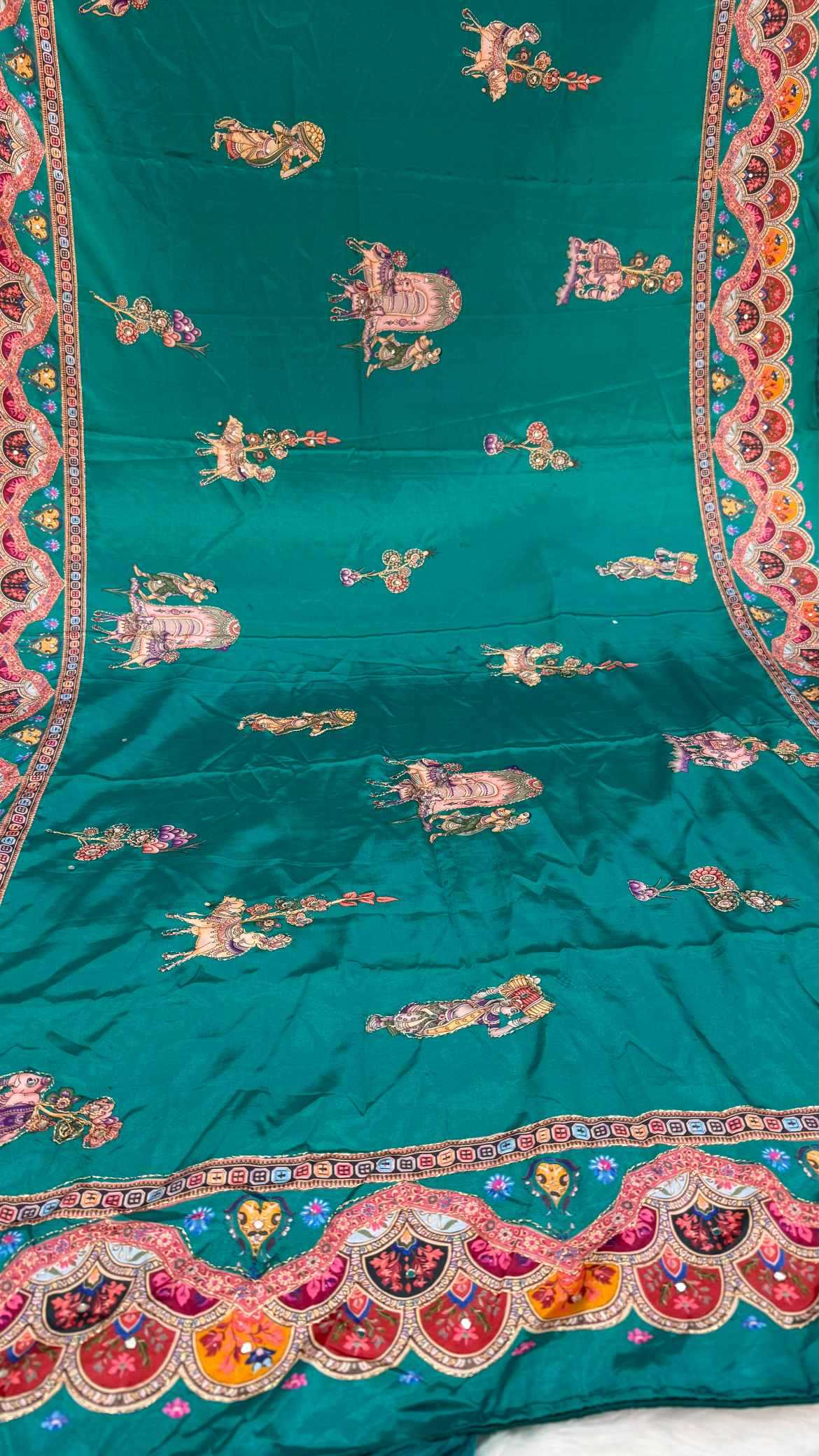 YNF Wholesale Crepe Silk Printed Silk Saree  | Surat Manufacturer
