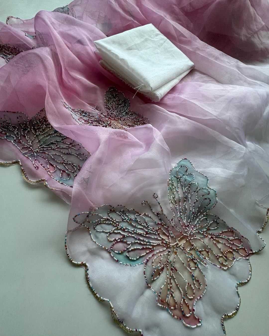 YNF Wholesale Organza Organza Sarees  | Surat Manufacturer
