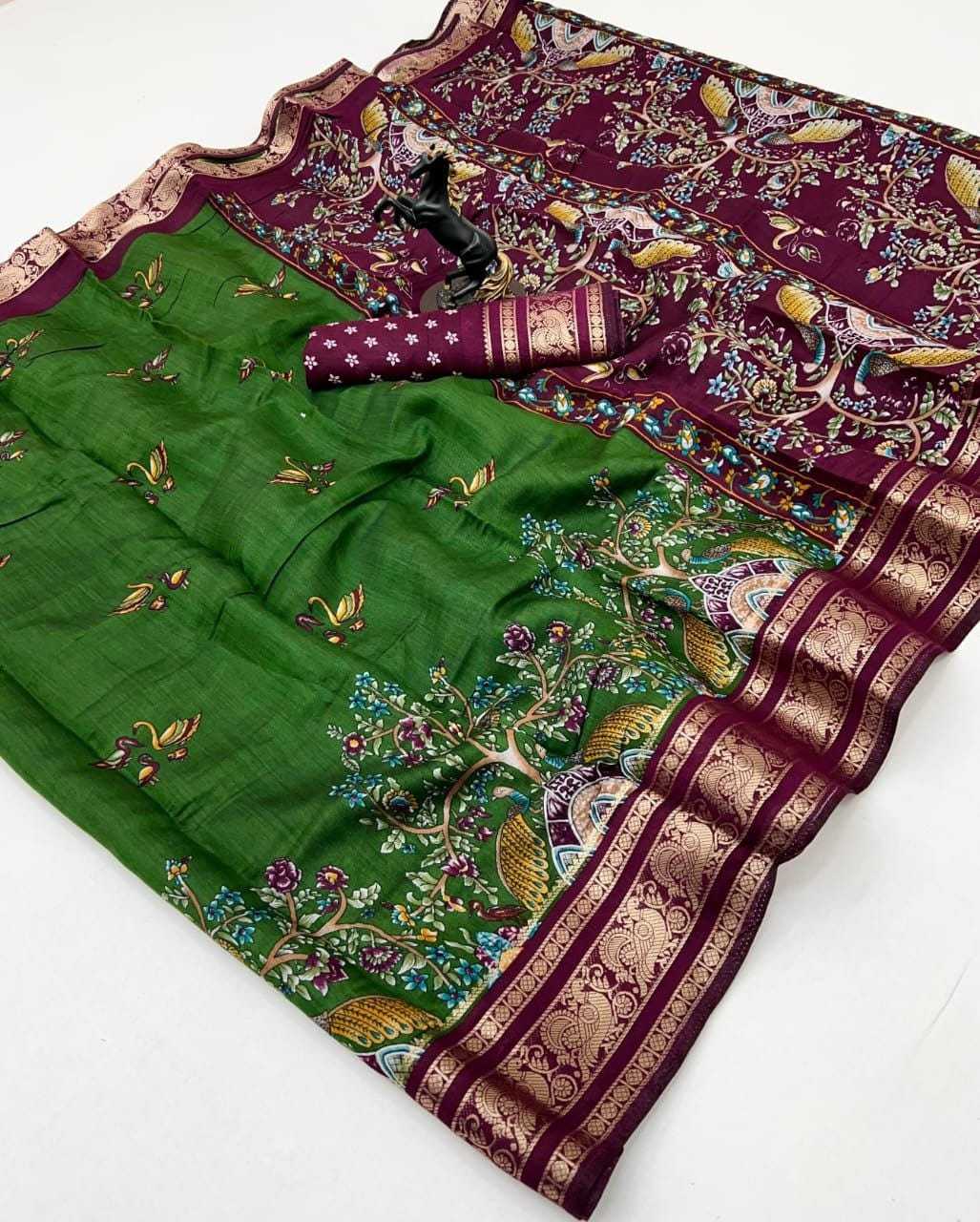 YNF Wholesale Viscose Kalamkari Sarees  | Surat Manufacturer