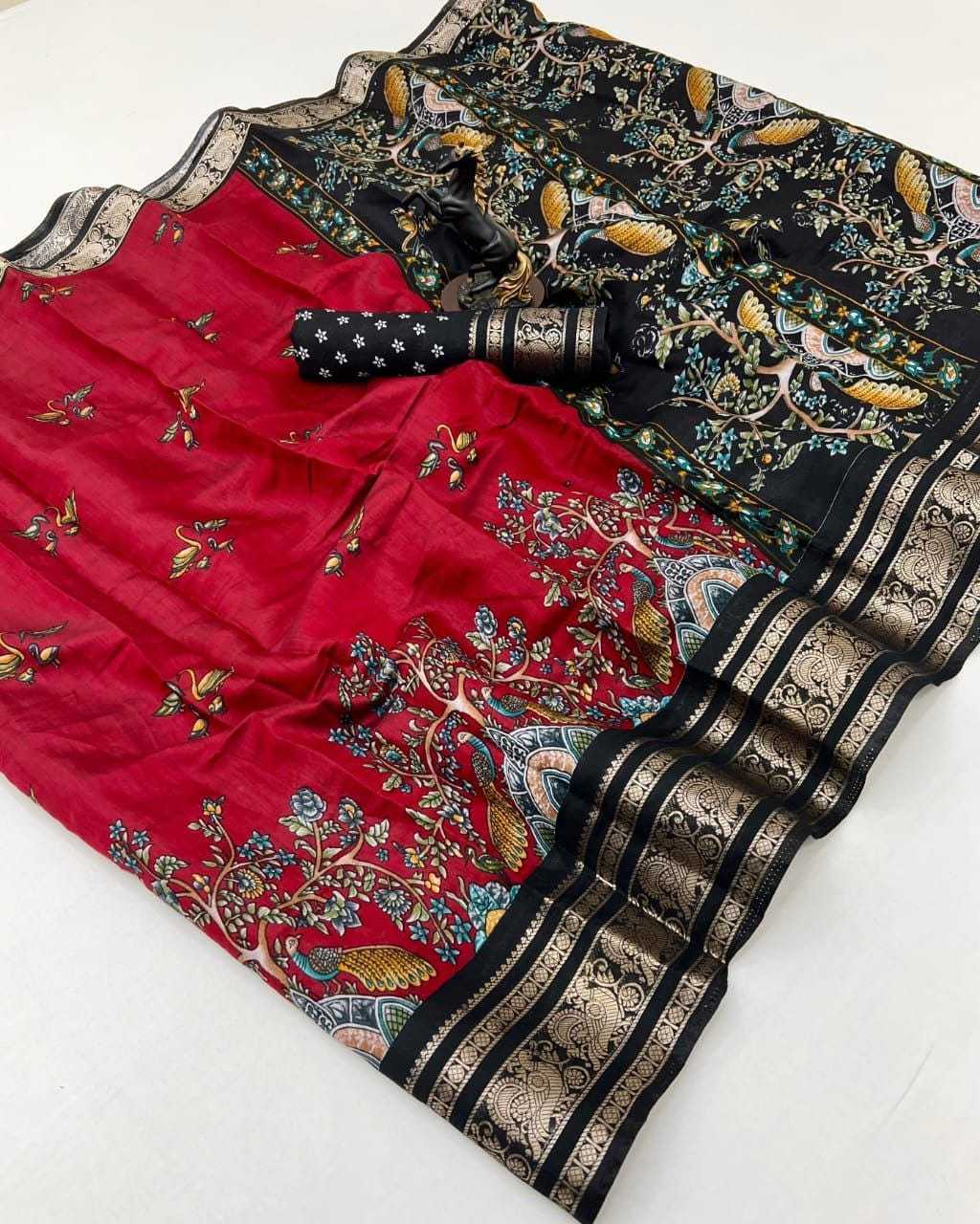 YNF Wholesale Viscose Kalamkari Sarees  | Surat Manufacturer