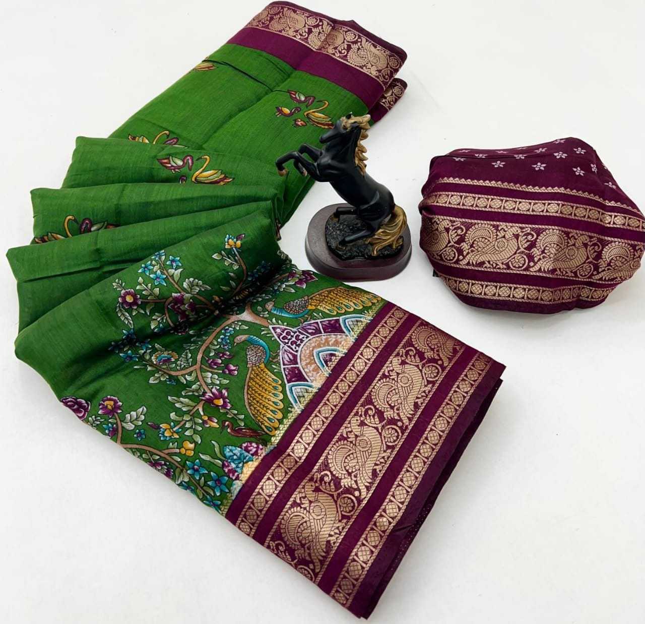 YNF Wholesale Viscose Kalamkari Sarees  | Surat Manufacturer