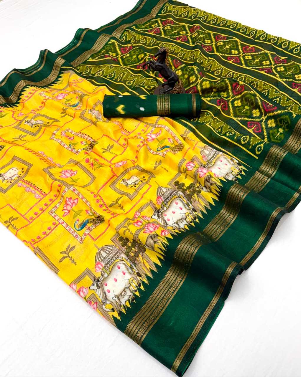 YNF Wholesale Dola Silk Kalamkari Sarees  | Surat Manufacturer