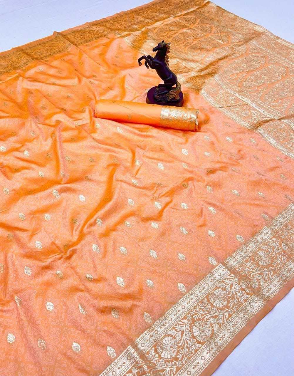 YNF Wholesale Banarasi Soft Silk Zari Border Sarees  | Surat Manufacturer