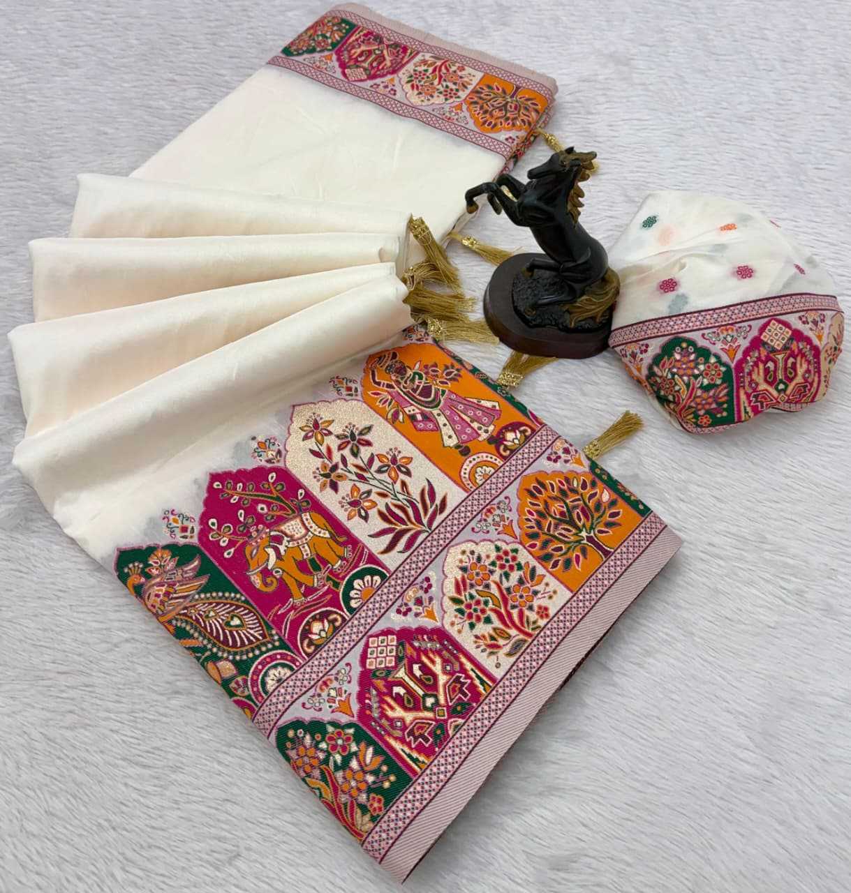YNF Wholesale Pashmina Designer Sarees  | Surat Manufacturer