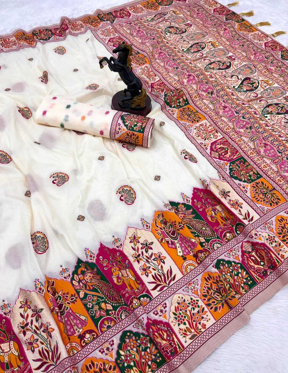 YNF Wholesale Pashmina Designer Sarees  | Surat Manufacturer