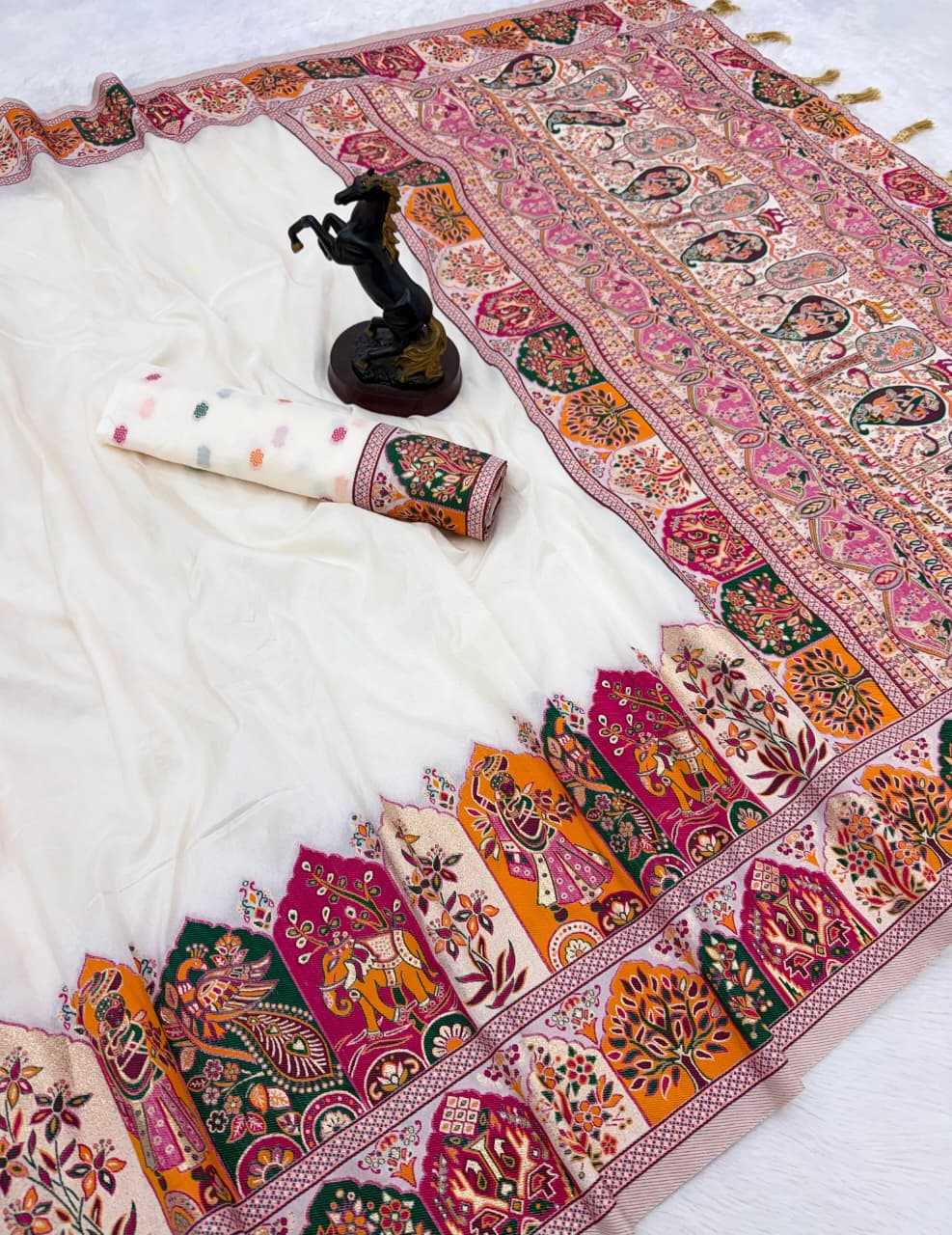 YNF Wholesale Pashmina Designer Sarees  | Surat Manufacturer