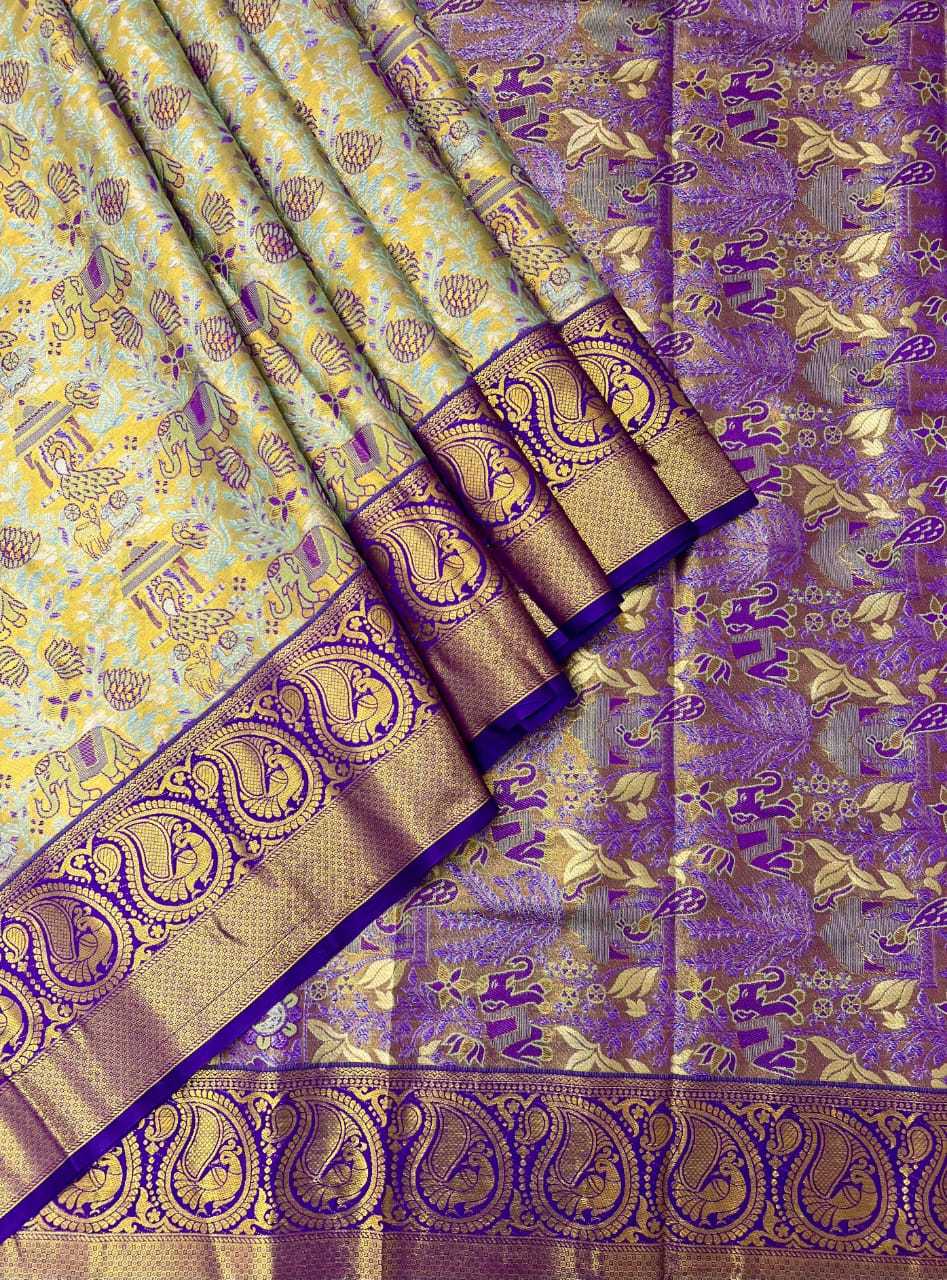 YNF Wholesale Kanjivaram Silk Embroidered Sarees  | Surat Manufacturer