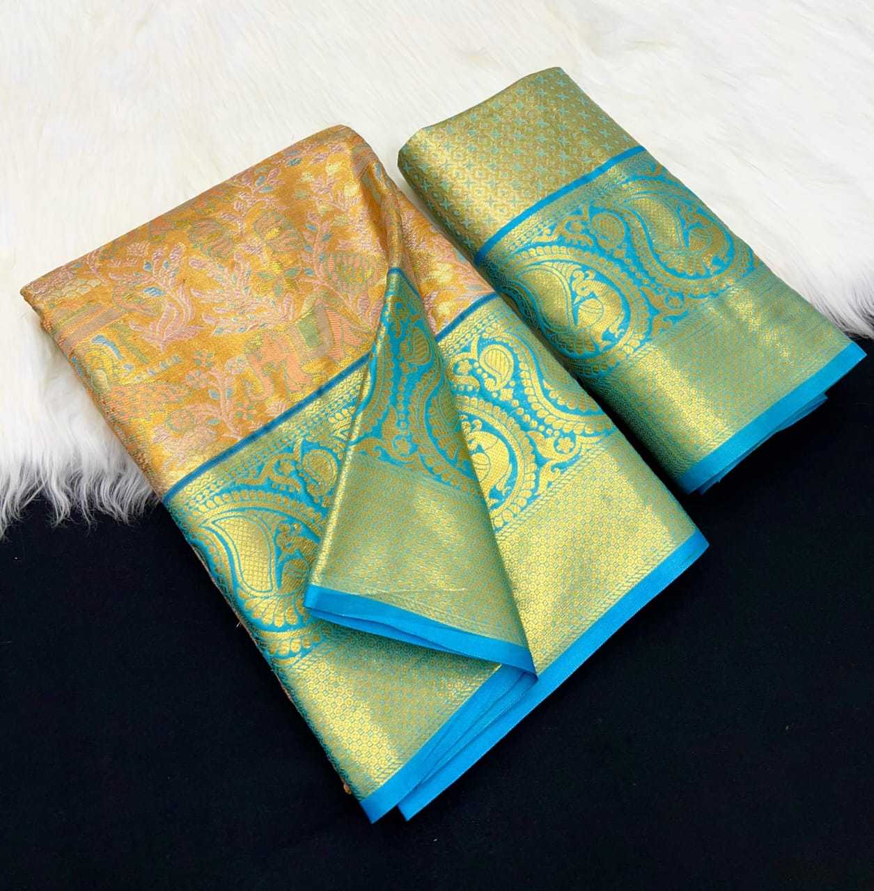 YNF Wholesale Kanjivaram Silk Embroidered Sarees  | Surat Manufacturer