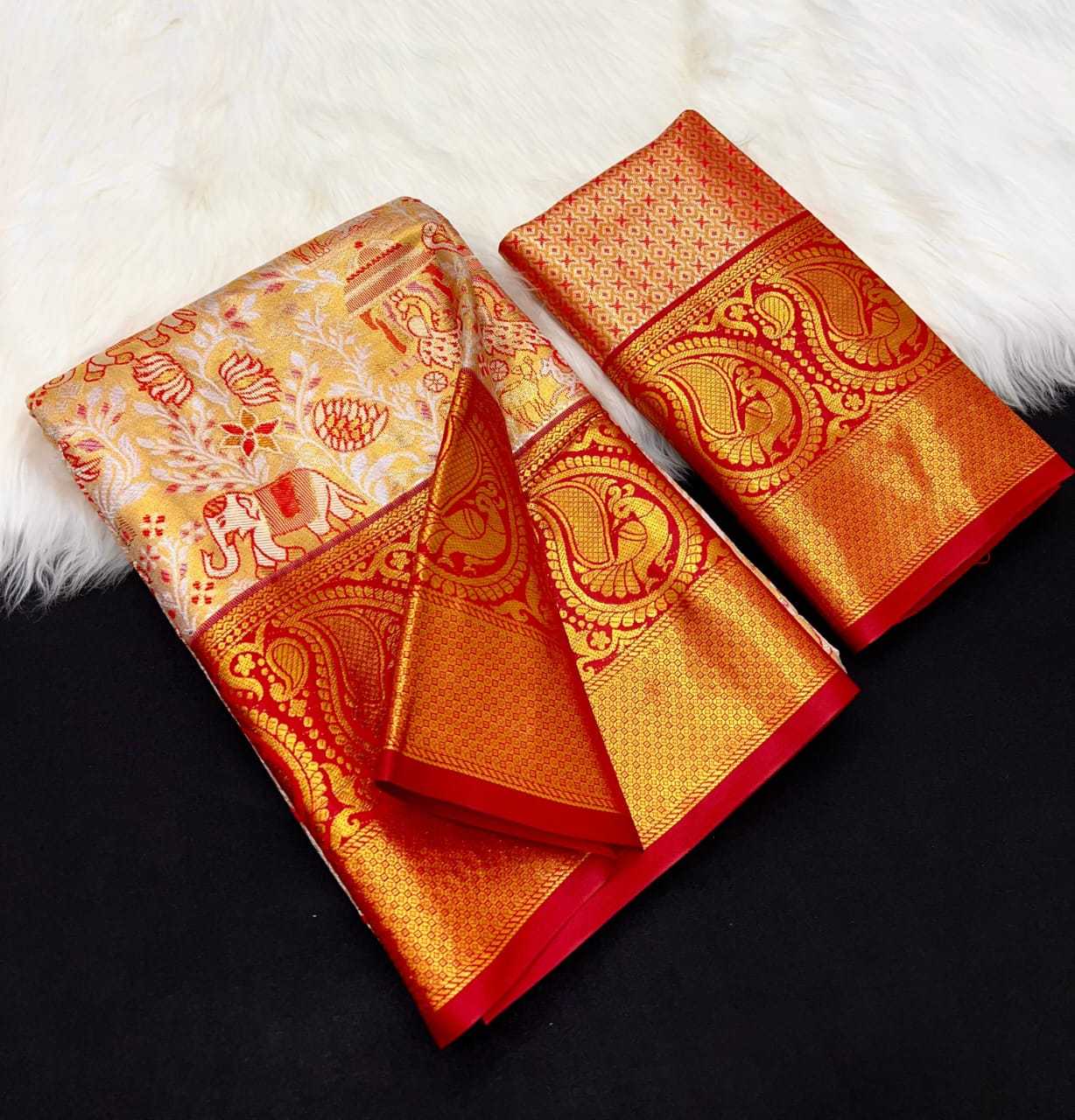 YNF Wholesale Kanjivaram Silk Embroidered Sarees  | Surat Manufacturer